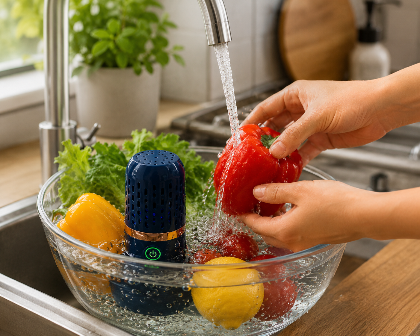Wireless Capsule Fruit And Vegetable Cleaning Purifier
